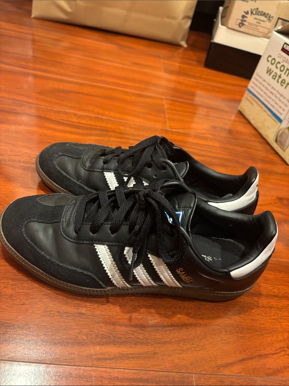 adidas Black and White Samba Low-Top Sneakers